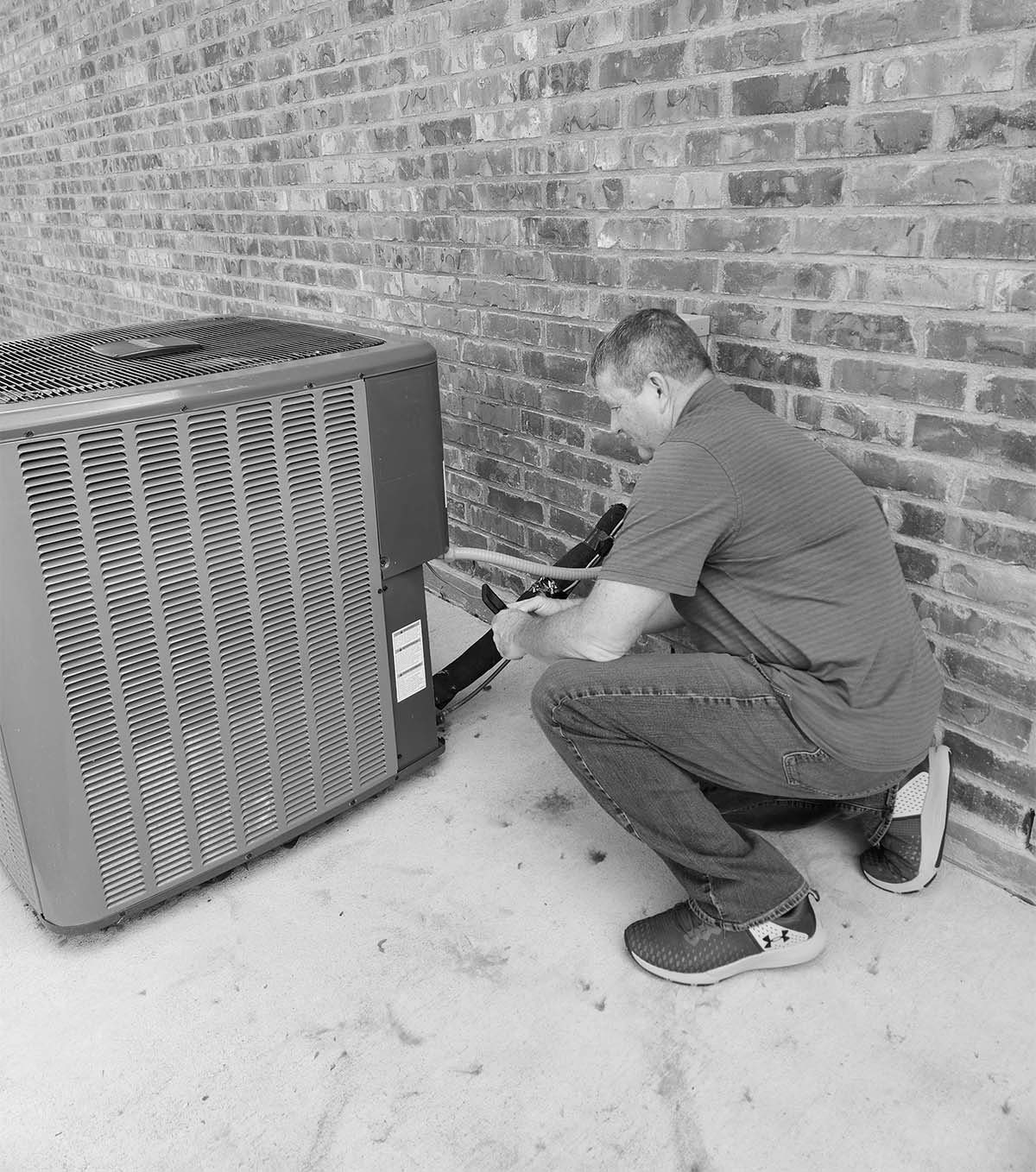 Inspecting an air conditioning unit