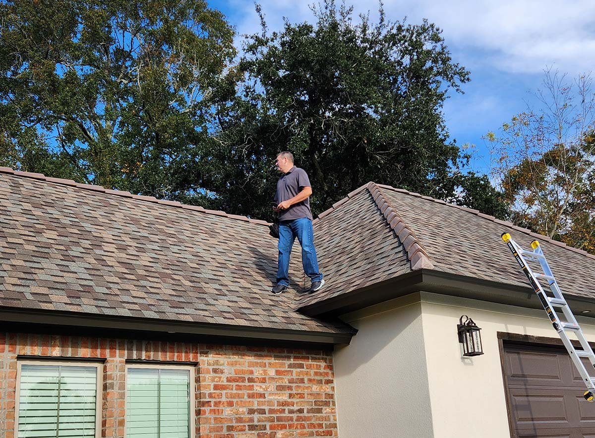 Inspecting a roof
